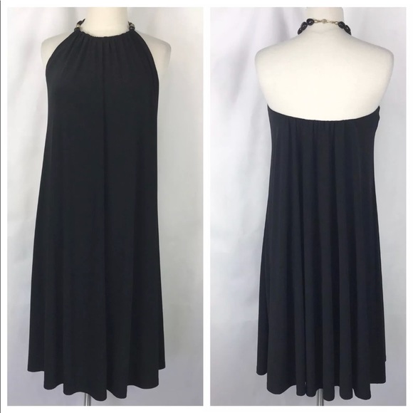 Ralph Lauren Dresses & Skirts - Ralph Lauren Halter Shift Knit Black Dress Size 12